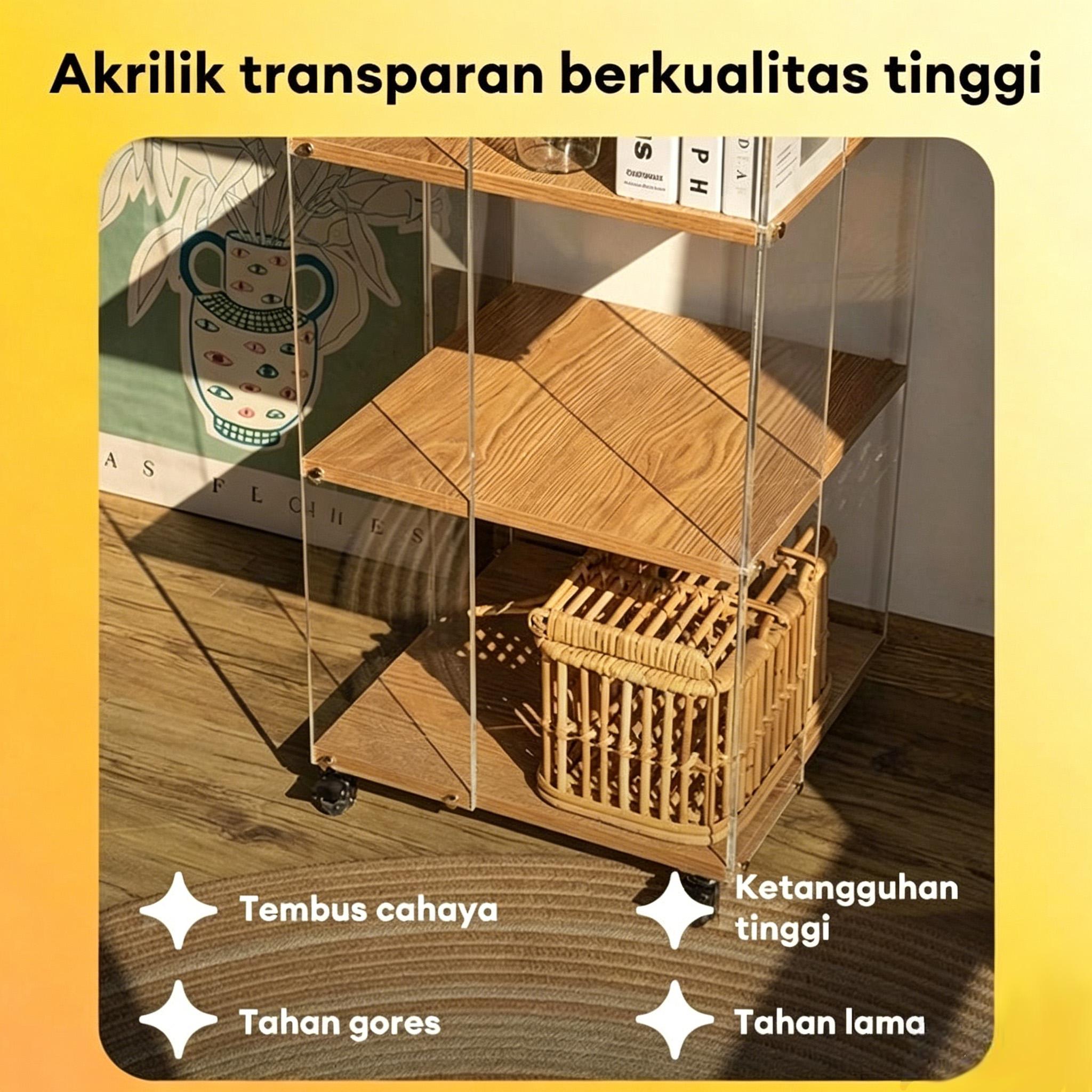 DF-1-Rak Buku Berdiri Di Lantai Akrilik Yang Dapat Diputar Lemari Pajangan Figurin Yang Dapat Dipindahkan rak buku lantai akrilik yang dapat diputar  Rak Buku Berdiri Di Lantai Akrilik Yang Dapat Diputar Lemari Pajangan Figurin Yang Dapat Dipindahkan