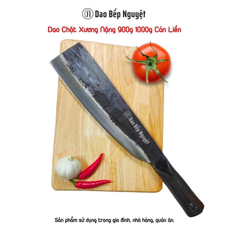 Dao Chặt Xương Nặng 900-1000gram Cán Liền Đồ Dùng Làm Bếp Hỗ Xử Lý Xương Ống Thực Phẩm Cứng Dùng Trong Nhà Bếp Nhà Hàng Gia Đình Thép Nhíp Xe