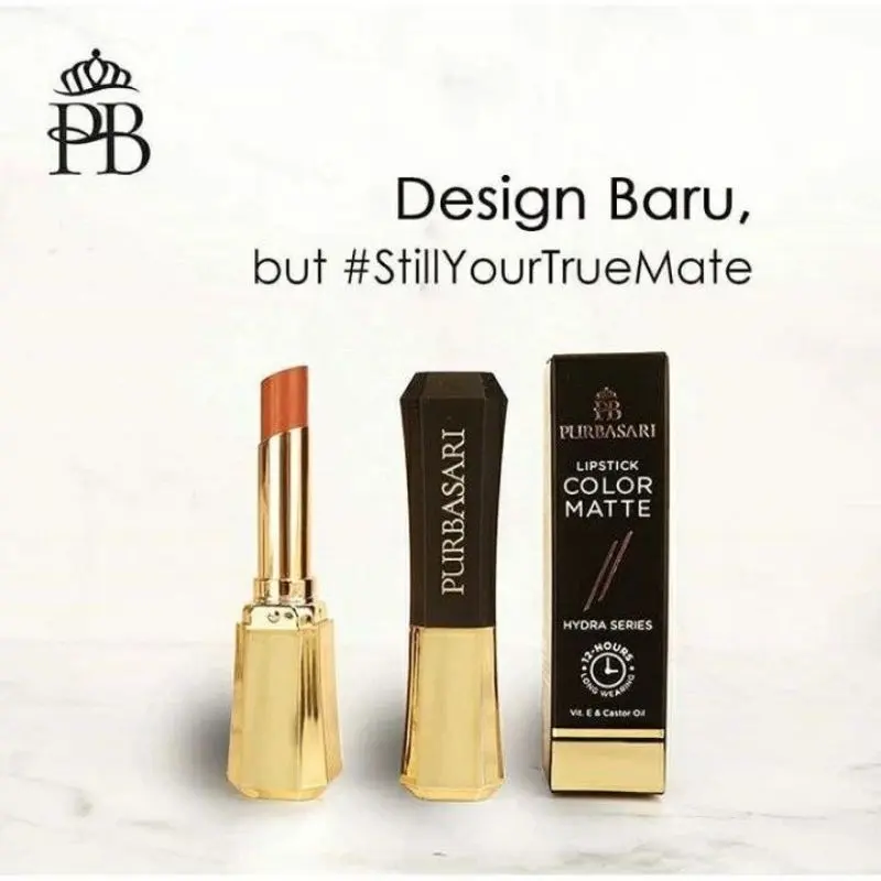 PURBASARI Lipstick Lipstik Color Matte Original 2.6g Bibir Kering