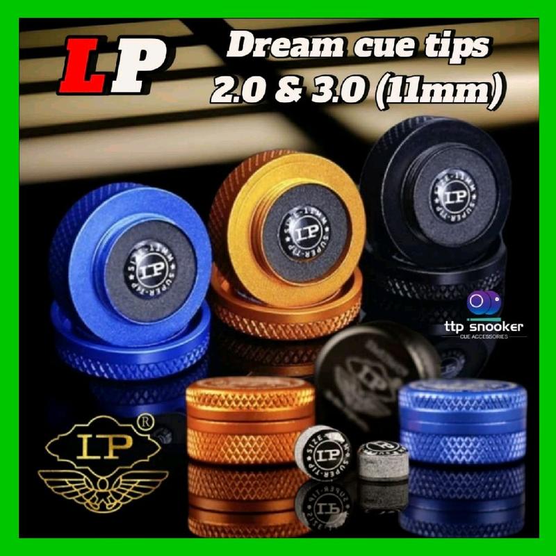 LP dream snooker cue tips 2.0 & 3.0 11mm - TikTok Shop Malaysia
