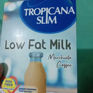Tropicana Slim Low Fat Milk 500 gr (Vanilla / Macchiato Coffee / Korean Strawberry) - Susu Bebas Gula Pasir