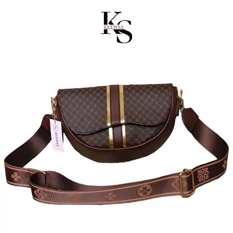 [BELI LOKAL] KEENSA Tas Selempang Wanita Dhenissa Bahan PVC Motif Silang Kulit tas tote bag whits tas selempang & bahu 4