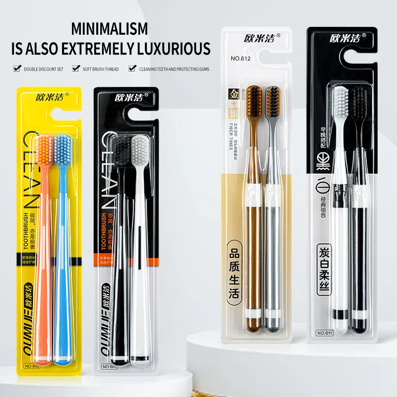 Couple toothbrush colour exquisite high-grade luxurious Suitable for household use Adult toothbrush High quality and low price soft toothbrush Caring for gums Cleaning the oral cavity Protecting teeth