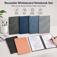 Gambar BITCBae A5 Papan tulis portabel Whiteboard Mini 6IN1 PU Leather - Dengan Spidol dan Kain Penghapus - Dark-Gray dari 76 RIDER & Logo Kota Cirebon 1 Tokopedia