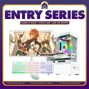PC RAKITAN i5 3470 | RAM 16 GB | VGA GTX 1650 4 GB | LED 24 INCH SIAP GAME EDITING DESAIN GARANSI 1 TAHUN