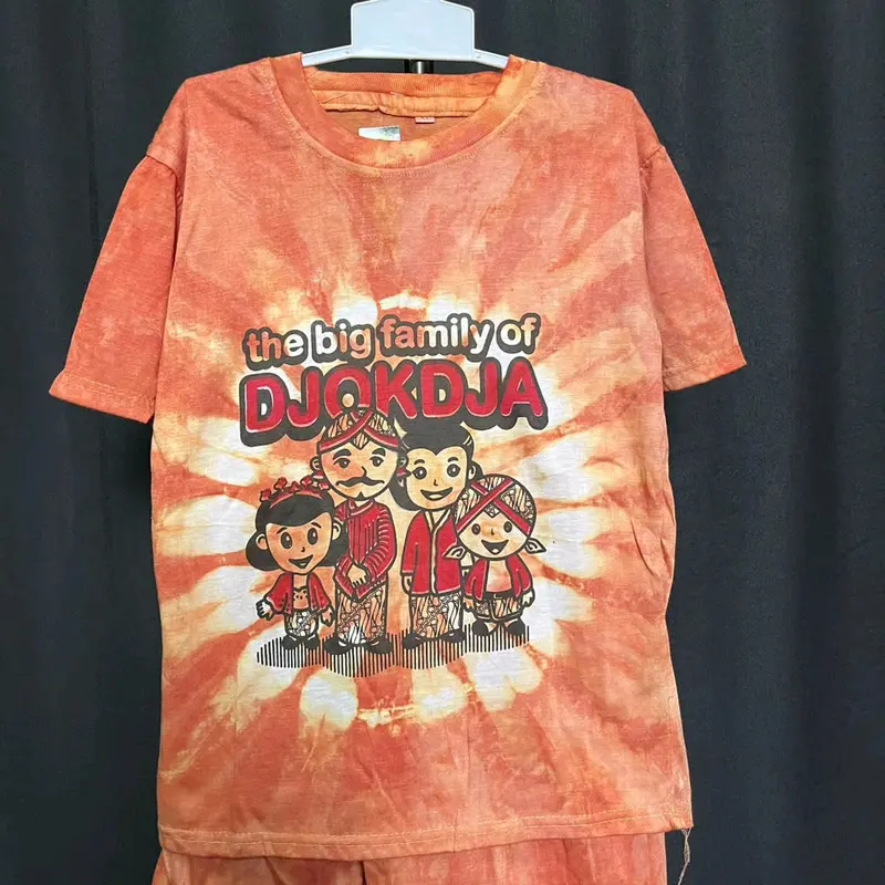 Setelan Kaos Batik Anak Jogja Murah Cap Orang-Orangan Celana Motif 4