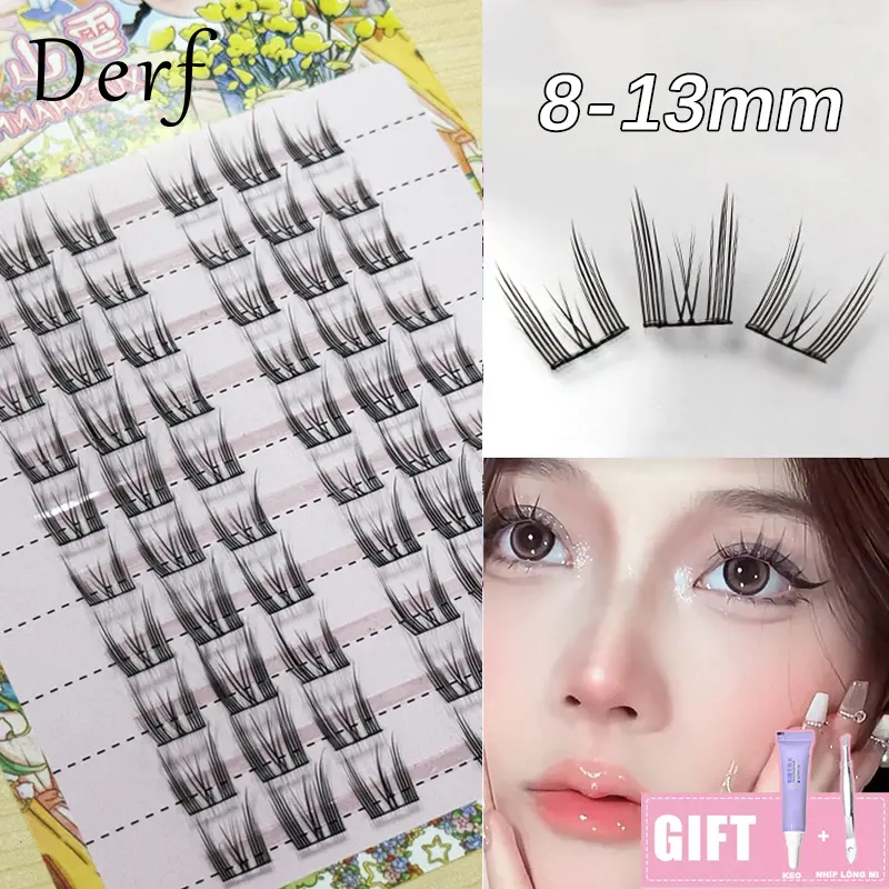 Lông Mi Giả, Chất Lượng Cao, Có Thể Tái Sử Dụng, Chuyên Nghiệp, Tự Nhiên, 10 Hàng, 11mm-12mm