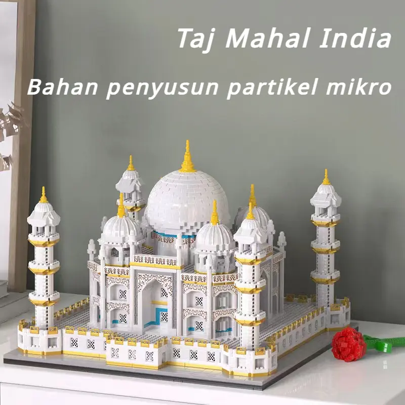 Mainan Bricks Nano Block Taj Mahal India Bricks Bangunan Taj Mahal India Miniatur Model Taj Mahal 1