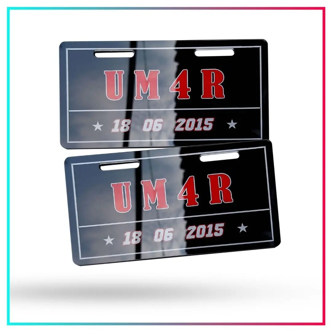 Plat Nama Custom Sepeda Listrik Akrilik