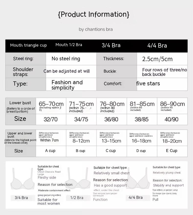 Product Introduction of Expansion cartoon breasts small breasts show large comfortable non-marking underwear female thickened cup pads breathable non-steel ring gathered bra 14