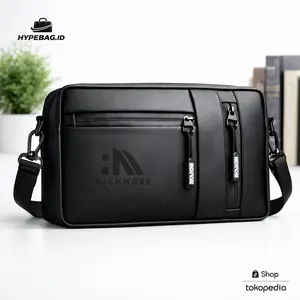 [ HARGA PROMO ] HIGHMORE DIAZ - Tas Selempang Pria Premium Waterproof Slingbag