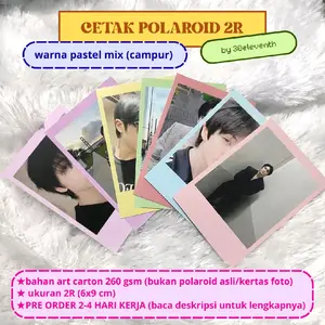 Cetak Foto Polaroid 2R Pastel | print foto murah costum foto sendiri freebies