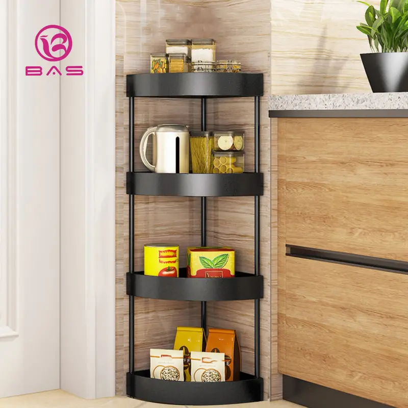 BAS Rak dapur rak serbaguna 4 layer tanpa roda 0