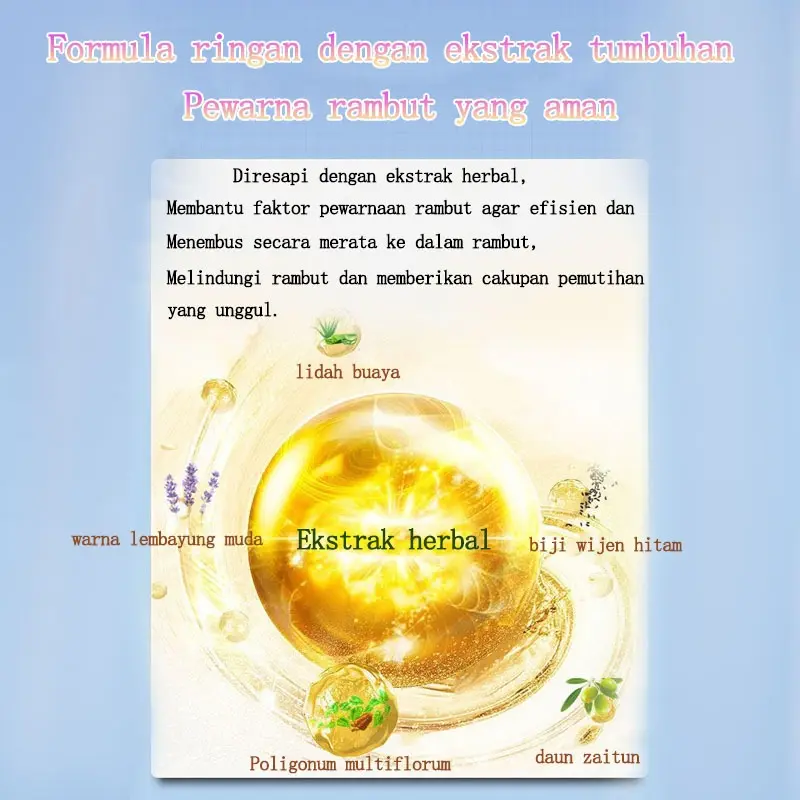 【pewarna rambut】miranda hair color 200ml Pewarna Tanpa Bleaching Herbal Cat Rambut Ash Brown Milk Tea Brown(hair color semir implora pewarna rambut semir rambut shampoo hair colors true blue x ash blonde 1 1) 2