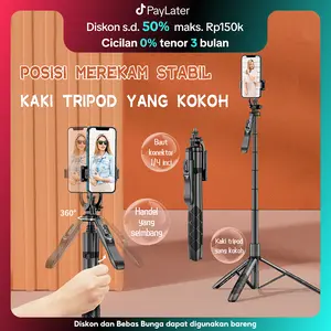 TNW L16/L18 Selfie Stick Bluetooth  Remote Tongsis Tripod 180cm untuk HP  Kamera DSLR Tongsis 4in1