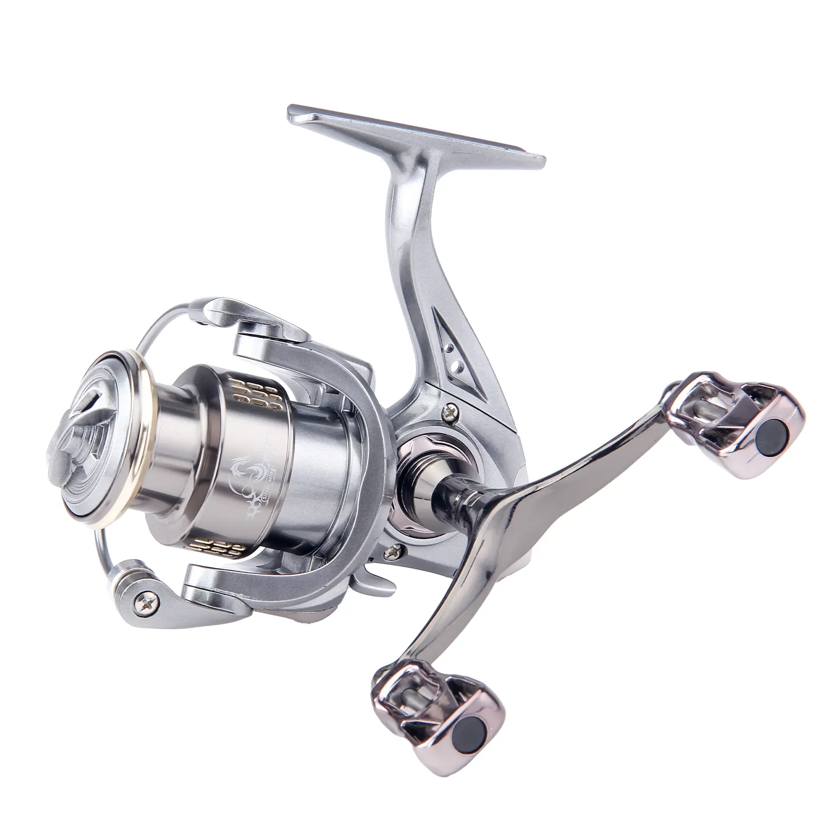 HAUT TON SLIVER WINDS SPINNING FISHING REEL,13 BB,5.2:1Gear Ratio, 4-14Lb Max Drag,Ultra Light ,include Blance Bar,Sliver Color