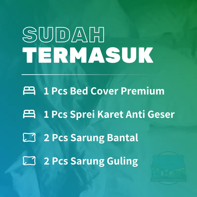 KANG BEDCOVER - Satu Set Bedcover & Sprei Aesthetic Katun Microtex Disperse Premium - KING SIZE - TERMASUK SARUNG BANTAL GULING - Martin 3