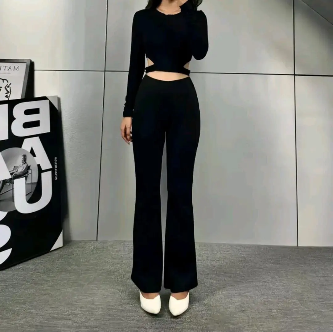 CLARA EVE NEW Celana Cutbray Flare Pants Scuba High Waist - Flare Pants Celana Cutbray kulot kantor Kerja Scuba Premium Highwaist melar Wanita panjang