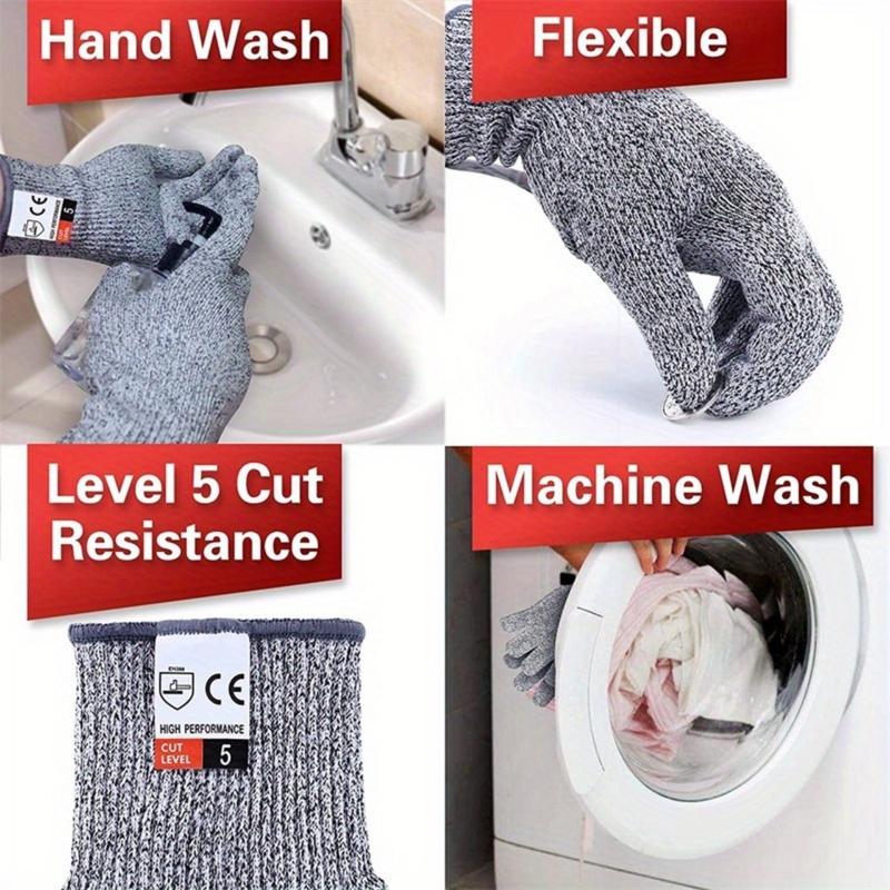 Product Introduction of 1pair Cut Resistant Gloves Food Grade Level 5 Protection, Safety Kitchen Cuts Gloves for Oyster Shucking, Fish Fillet Processing, Mandolin Slicing 9