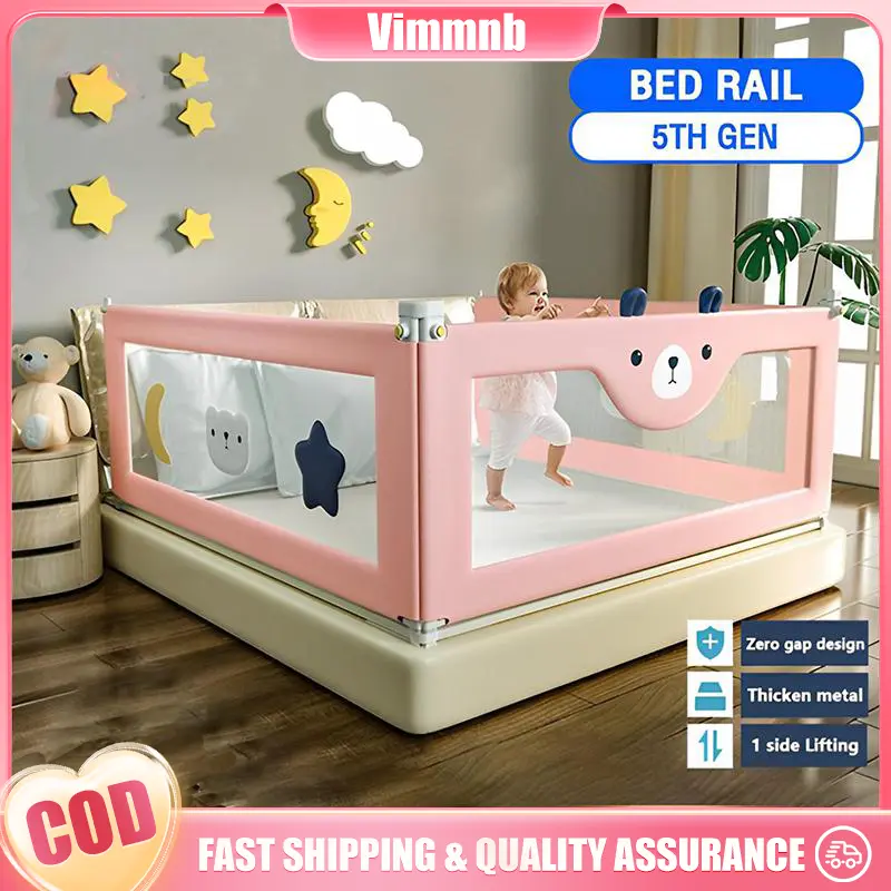 【Shipping Discount】Bed Fence for Baby Queen/king Size Slide Down Safety Bed Guard Bed Rails for Baby