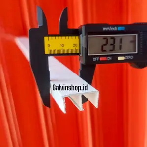 Rel M Etalase / Rel Aluminium 2 Jalur / Rel Kolong Dapur PVC