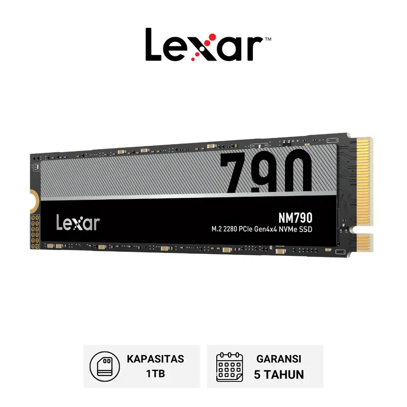 Lexar SSD NM790 M.2 NVMe PCIe 2280 Gen 4X4 - 1TB 0