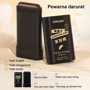 【COD DR】Stik Pewarna Rambut Instan 20g | Sisir Pewarna Sekali Pakai Bisa Retouch Berkali-kali | Tutup Uban & Akar Rambut | Hitam Cokelat untuk Rambut Hitam/KeHitaman | Cokelat untuk Rambut Cokelat