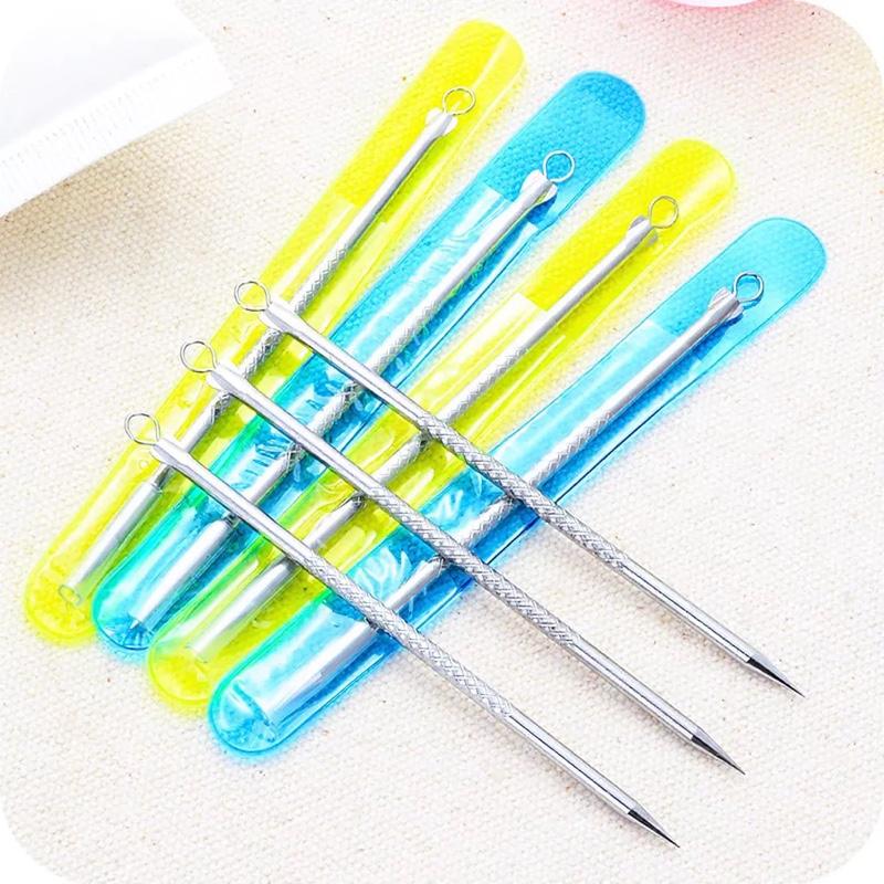 Cây nặn mụn chất liệu thép không gỉ 2 đầu tiện lợi cho chăm sóc da hiệu quả