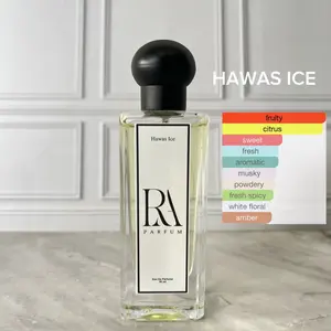 RA Parfum hawass Ice - Parfum Elegan dengan Aroma Segar dan Tahan Lama untuk Pria dan Wanita