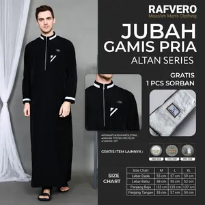 Baju Muslim Pria Jubah Gamis Altan ORIGINAL RAFVERO MURAH