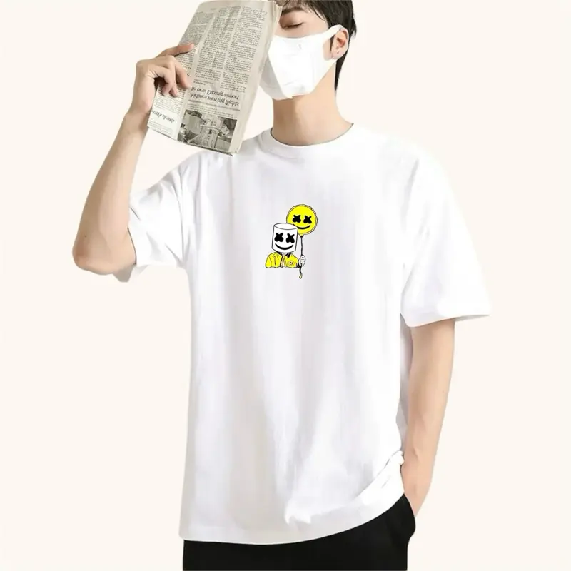Atasan  PrintingT-shirt Kaos Unisex  |baju kaos oblong lengan pendek Pria Distro Polos Surfing Wanita Katun Combed Digital BALON Nyaman 0