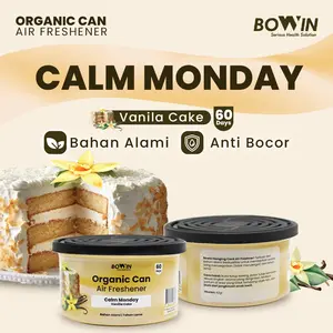 Bowin Parfum Mobil Organic Can Aromaterapi dan Pengharum Ruangan dengan Varian Vitamin Sea, Anti Microsleep, Sunday Morning dan Lainnya