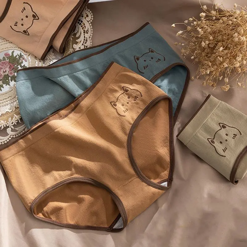 Quần Lót Thể Thao, Thiết Kế Đơn Giản, Chất Liệu Cotton Không Đường May, Thoải Mái Và Thoáng Khí, Quần Lót Không Đường May 1