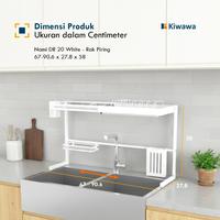 Gambar Kiwawa Rak Piring Extendable Atas Wastafel / Peniris Alat Makan / Dish Drain - NAMI DR 20 dari Cubic Home & Living Kab. Gresik 4 Tokopedia
