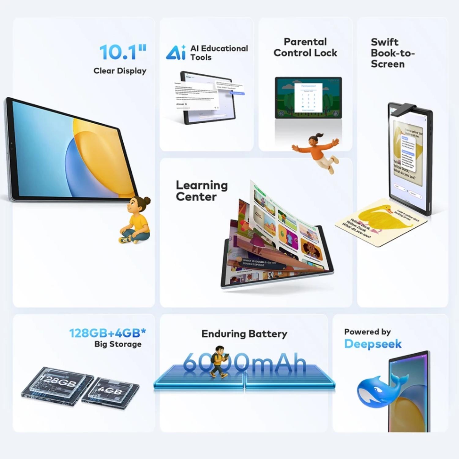 Official itel VistaTab 11 Tablet + KEYBOARD + PEN- 12GB(4+8)+128GB - 10.1" HD+ IPS Display Screen - 6000mAh - Support ChatGPT - AI Assistant with Learning Center Official itel VistaTab 11 Tablet + KEYBOARD + PEN- 12GB(4+8)+128GB - 10.1" HD+ IPS Display Screen - 6000mAh - Support ChatGPT - AI Assistant with Learning Center