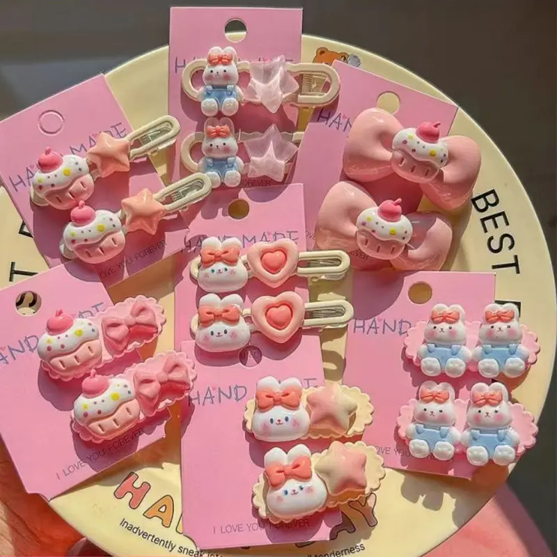 Cute Cartoon Kitty Hello Kitty Hairpin Pink Schoolgirl Gift