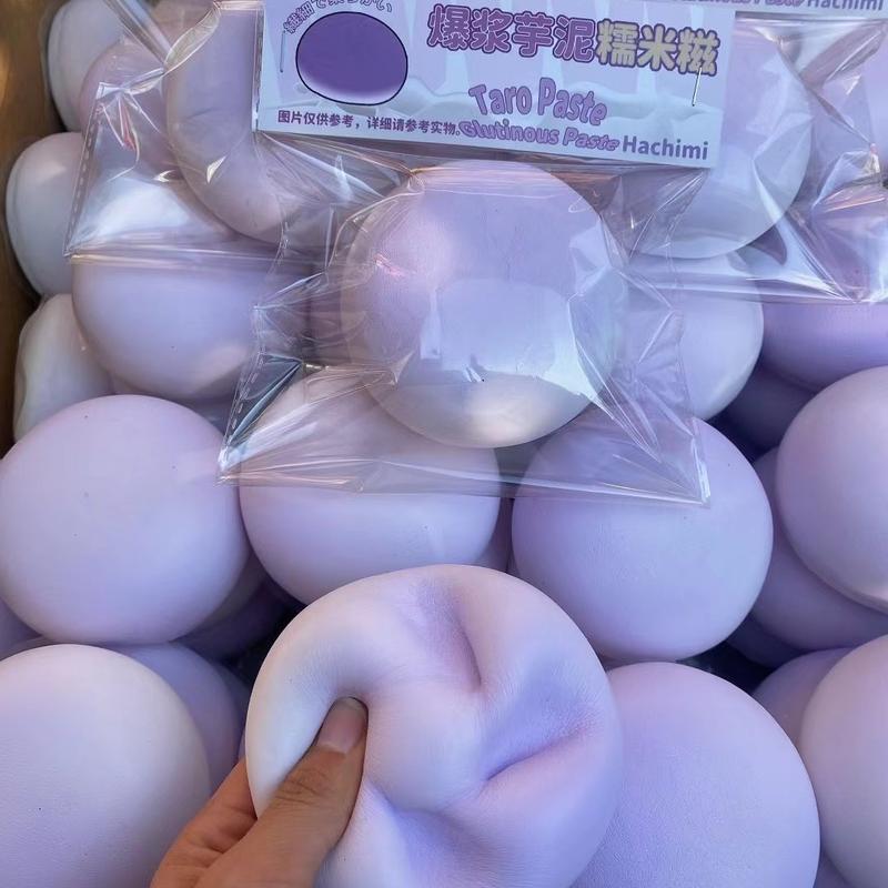 Bánh Gạo Nếp Dẻo, Miếng Dán Khoai Môn Hachimi Bán Chạy, Bánh Mì Mô Phỏng, Squishy Và Soggy, Phục Hồi Chậm, Giảm Căng Thẳng 5