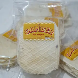 Keripik Gambir ikan tongkol free sambal