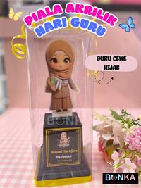 Gambar Piala Akrilik Custom Karakter Guru Wanita Hijab Muslimah Hadiah Hari Guru Berkesan untuk Bu Guru Berhijab Bisa Request Foto Guru dan Ucapan Proses 1 Hari Jadi - Guru Cowo dari Bonekahandmadesukasuka Kota Surakarta 3 Tokopedia
