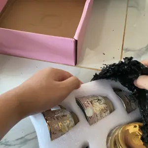 Cangkir Teko TeaPot Set 5in1 Hampers Gelas Teh Kopi Pot Gaya Eropa Emas Kado