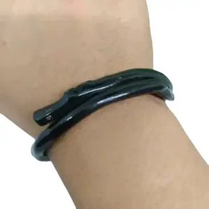 gelang akar Bahar lentur kantoran Hitam Bracelets