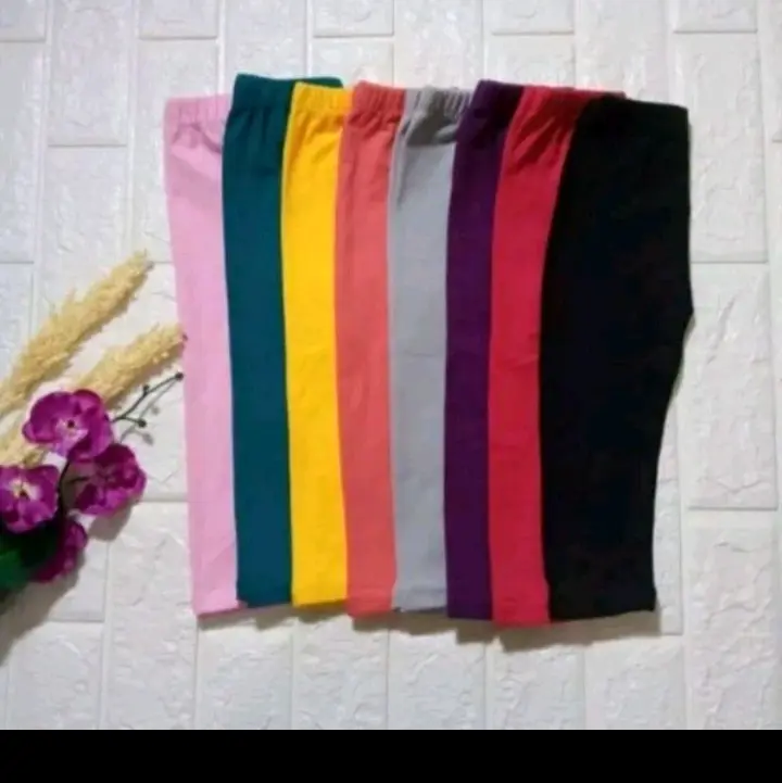 paket hemat isi 5, legging anak kaos, celana legging anak perempuan usia 2-15 tahun, legging anak bahan soft rayon Anak-Anak Bunda 3