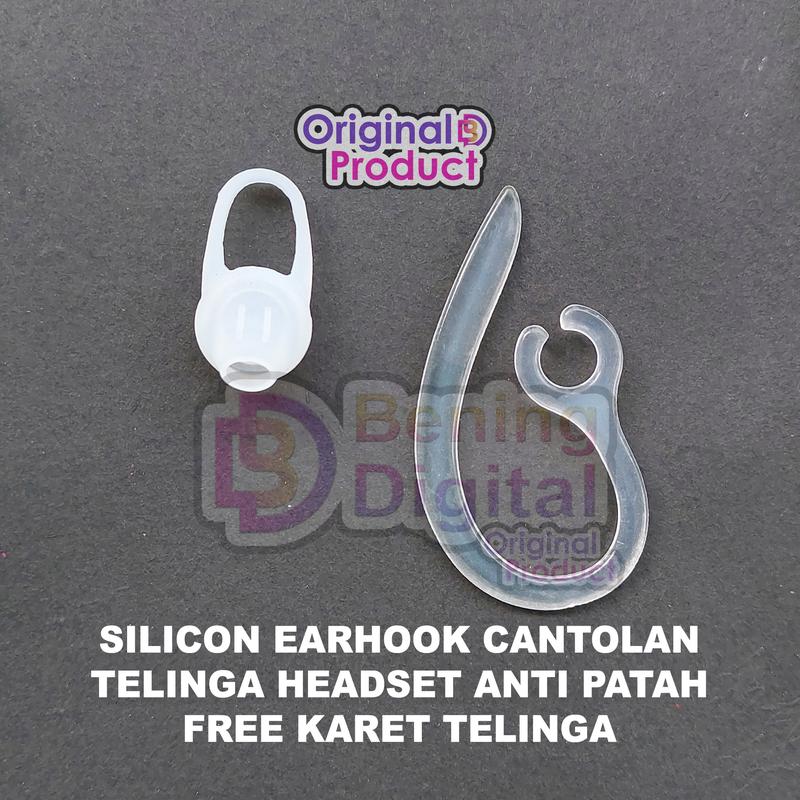 KARET HEADSET BLUETOOTH K1 K2 FREE CANTOLAN TELINGA KUPING EARHOOK EAR HOOK SILICON SILIKON ANTI PATAH 0