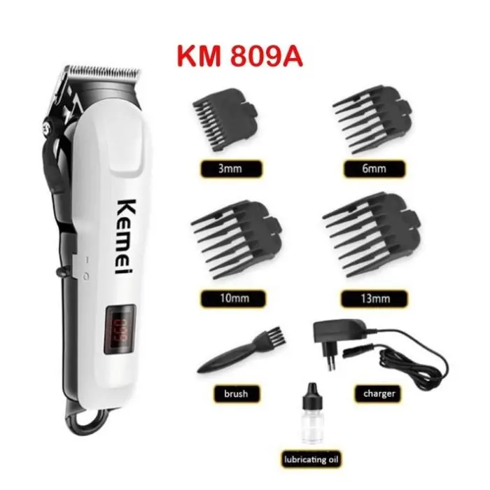 [COD] Kemei KM-809A Hair Clipper Alat Mesin Cukur Rambut Alat Salon untuk Kumis Jenggot Elektrik