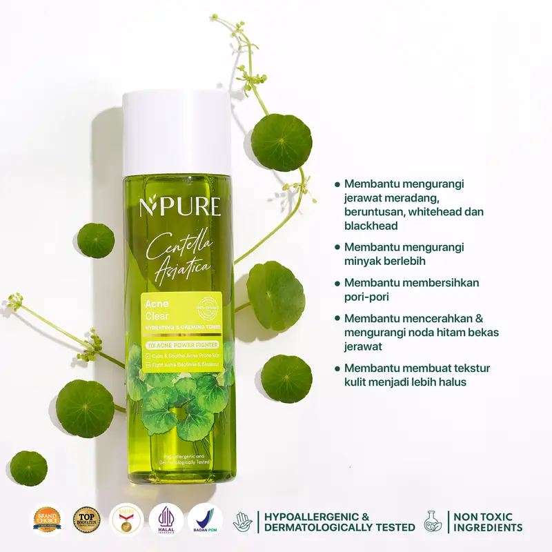 【Exclusive Ani Happynezz】NPURE Bundle Hydrating Acne Toner 150ml + Power Powder / Acne Toner / Toner Kulit Jerawat Berminyak / Berjerawat Mencerahkan/Acne powder 3