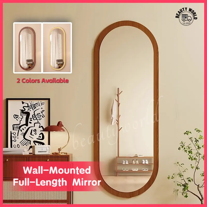 [SG Seller]Advanced sense wall hanging mirror/full body mirror/special-shaped wall hanging mirror /bedroom wall mirror Decor Glass