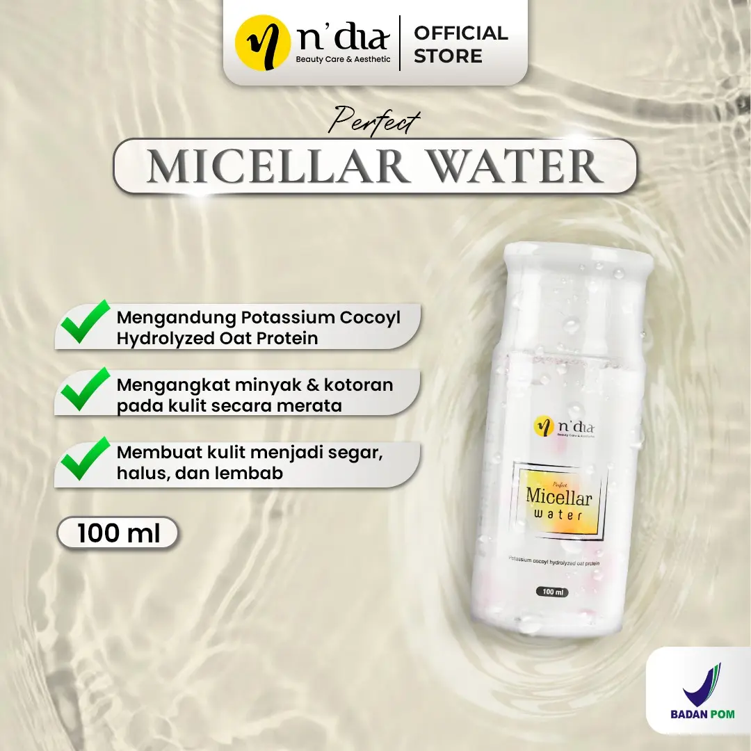 NBC PERFECTMICELLAR WATER | PEMEBERSIH WAJAH DARI KOTORAN | MAKE UP REMOVER | FACE CLEANSER