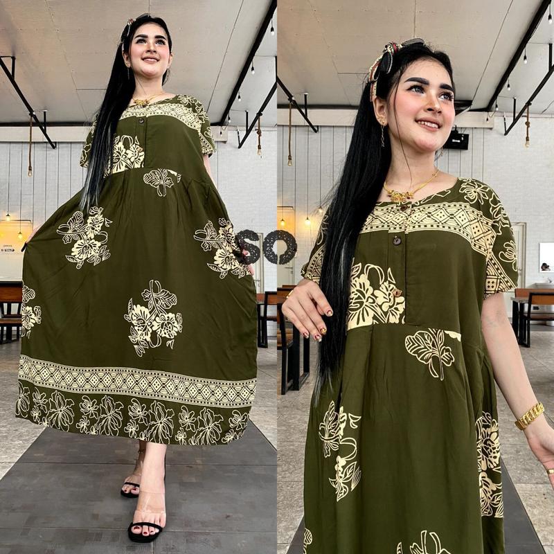 Daster Cibi Jumbo Busui Ld 125 Bahan Rayon Premium Tebal 4