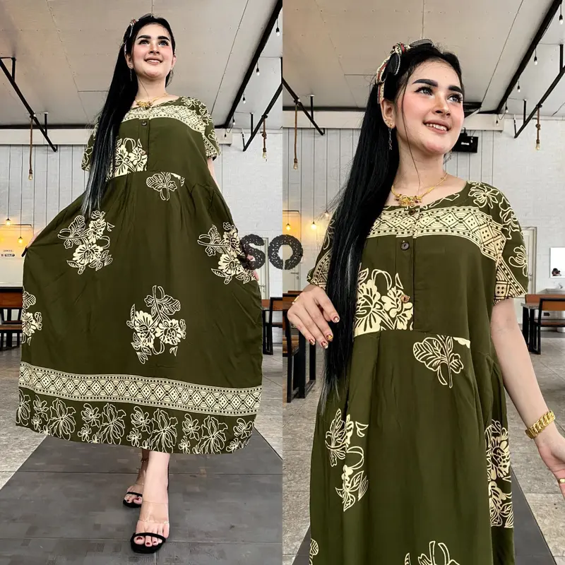 Daster Cibi Jumbo Busui Ld 125 Bahan Rayon Premium Tebal 4