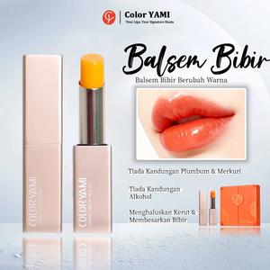 Color YAMI Lipbalm Liptreatment Hydration Brightening Merawat Bibir Hitam Tiada Kandungan Plumbum Merkuri & Alkohol tinted lip balm vitamin e alcohol-free plumper